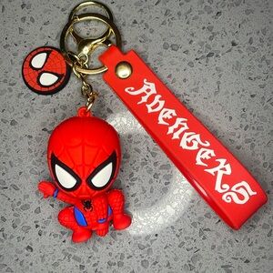 Avengers Spider man keychain backpack  charm zipper pull